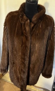 Chaqueta de piel de visón real talla M - Imagen 1 de 24