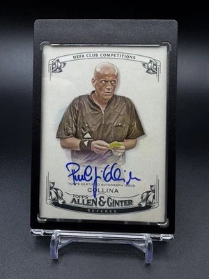 2023 Topps Allen & Ginter UEFA Club Competitions Pierluigi Collina On Card Auto - Image 1 of 2