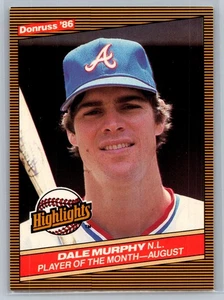 1986 Donruss Highlights #41 Dale Murphy Atlanta Braves - Picture 1 of 2