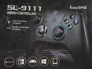 EasySMX SL-9111 Wired PS3 / PC game pad PC gaming controller New Box Sealed - Afbeelding 1 van 6