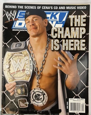 WWE SMACKDOWN Magazine JUNE 2005 John Cena With Title Poster / Michelle McCool - Image 1 of 4
