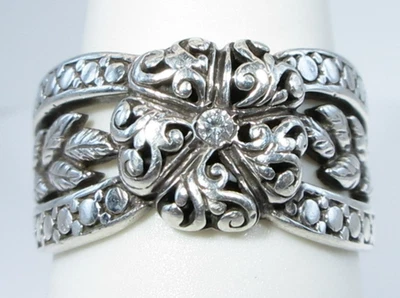 Sarda Sterling Silver & Diamond Seasons Change Ring Size 9 - Image 1 of 4