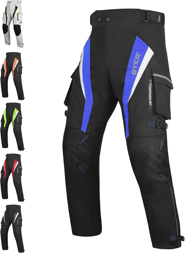 Motorcycle Pants for Men and Women Armored Cordura Overpants Enduro ATV Dual...  - Image 1 of 4