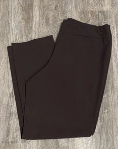 Pull On Stretch Dark Brown Comfy Work Pants Size 10 Short - Picture 1 of 9