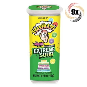 9x Tubi Testate Estremamente Acide Gusto Assortito Duro Candy Mini | 1,75 oz - Foto 1 di 1