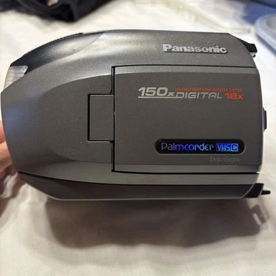 Panasonic Palmcorder VHS-C 150x (with Tripod And  Charger) Hasn't Been Tested  - Image 1 of 4