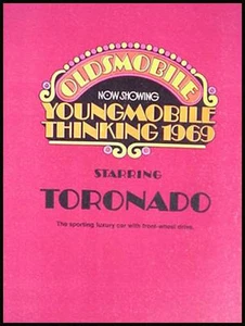 1969 Oldsmobile Toronado Original Color Brochure 69 - Picture 1 of 1