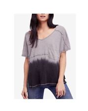 FREE PEOPLE We The Free Womens T-Shirt Sun Dial Grey Size XS OB799527 