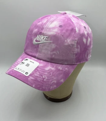 Gorra de club Nike rosa lavado tie dye facturada logotipo Futura talla: M/L FB5505-532 Foto 1 de 4