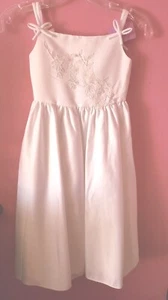 #8*- NEW "MERRY MAX" ♡ SIZE 5 WHITE ♡ FLOWER GIRL BIRTHDAY PAGEANT RECITAL DRESS - Picture 1 of 5