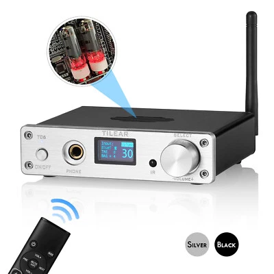 HiFi Valve Tube Audio Preamp Stereo Bluetooth Receiver USB DAC Headphone Amp - Image 1 of 4