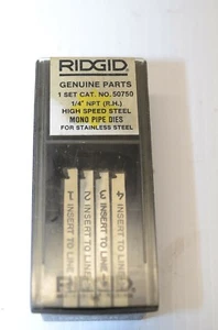 Ridgid 50750 1/4  NPT Mono Pipe Die NOS High Speed Steel RH USA  - Picture 1 of 1