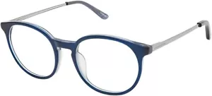 Juicy Couture JU306 PJP Round Shiny Blue Eyeglasses Authentic - Picture 1 of 1