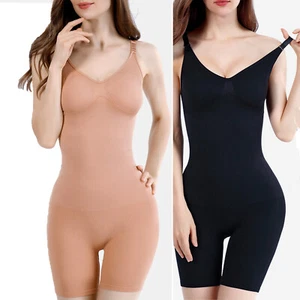 Women Bodysuit Shapewear Faja Seamless Thigh Slimmer utt Lifter Full Body Shaper - Picture 1 of 32