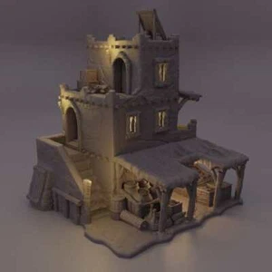 Old Desert Market - Fantasy Tabletop Terrain  - Picture 1 of 11