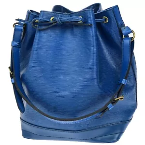 LOUIS VUITTON Noe GM Drawstring Shoulder Bag Epi Leather Blue M44005 65ED948 - Picture 1 of 16