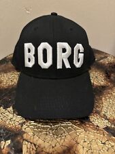 Bjorn Borg Mens Cap Hat Black Snapback Big Logo Tennis Adrian Basic Cotton Adult