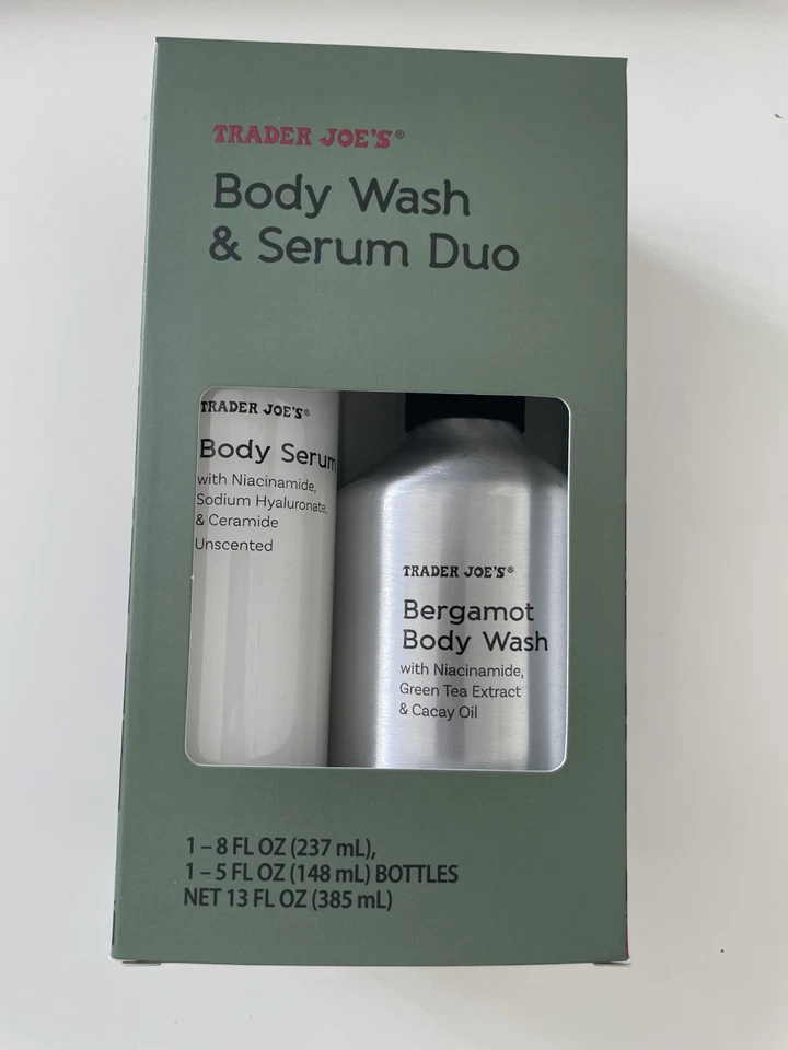 Trader Joe's Bergamot Body Wash & Unscented Serum Duo. New and Limited. - Image 1 of 2