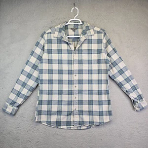 Leñador Eddie Bauer de franela para hombre grande alto azul a cuadros ajuste relajado abotonado - Imagen 1 de 12