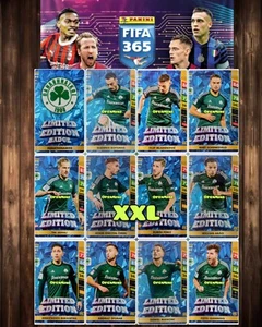 Panini Fifa 365 2025 Full Set 12 XXL Limited PANATHINAIKOS Greece (greek)  - Bild 1 von 13