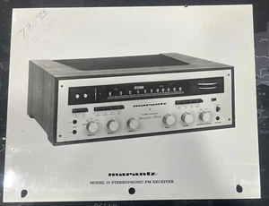 Receptor estéreo foto publicitaria modelo 19 Marantz - súper raro - NO ES UNA COPIA - Imagen 1 de 1