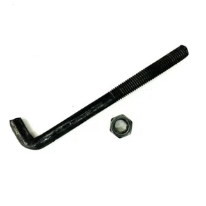 Huttig-Grip HCA588ABG Anchor L Bolt with Nut, 5/8" x 8" L-Hook - 8 in Long - Picture 1 of 8