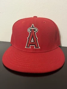 Genuine Authentic MLB Los Angeles Angels Anaheim New Era Fitted Hat Cap 59Fifty - Picture 1 of 4