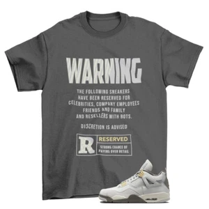 Reserved Sneaker Shirt to Match Jordan 4 Retro Craft Photon Dust DV3742-021 - Picture 1 of 2