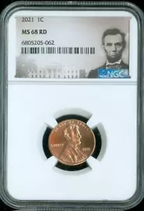 2021 Lincoln Shield Cent NGC MS68 RD QUALITY - Picture 1 of 2