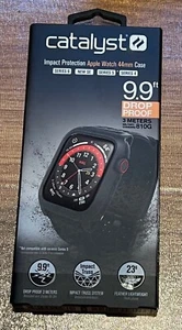 Bracelet catalyseur et étui de protection pour Apple Watch 44 mm 4/5/6/SE - Noir furtif - Photo 1 sur 2