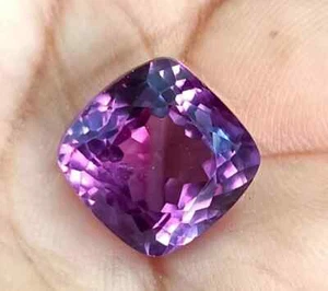 Piedras preciosas de cojín sueltas sin calefacción zafiro natural certificado 8 quilates RARO - Imagen 1 de 5