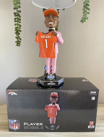 PATRICK SURTAIN Denver Broncos / Alabama Crimson Tide DRAFT DAY Bobblehead #/321 Cover