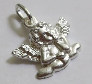 925 ECHT SILBER *** Kleiner Engel Schutzengel Anhänger 19 mm - Bild 1 von 9