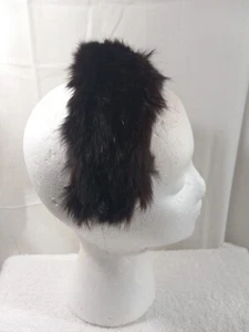 Vintage Kunstfell Stirnband Fascinator Hut dunkelbraun 40er-50er Jahre mcm SCHÖN  - Bild 1 von 7
