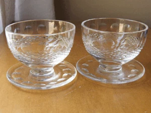 Postres Waterford Colleen de 2 patas ~ marca gótica ~ hecho en Irlanda ~ vintage ~ impecable - Imagen 1 de 3