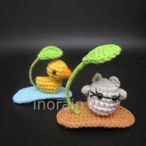 1pc Crochet Amigurumi Rain Duck Totoro Chick 3D Plush BB Hair Clip Fancy Party - Picture 1 of 12