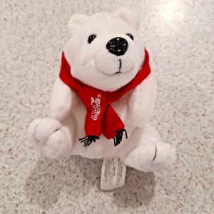 Coca-Cola Collectable Polar Bear 13cms Plush Toy - Picture 1 of 8