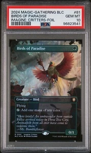 PSA 10 gemas como nuevas - Birds of Paradise - Boarderless Foil - Commander Bloomburrow - Imagen 1 de 2