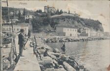aq203 cartolina pirano 1914 slovenia