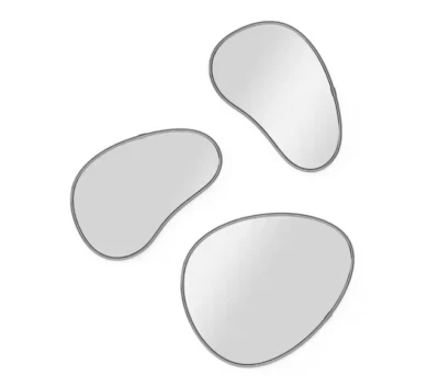 Umbra Hubba 10 in. x 12 in. Modern Irregular Framed Decorative Mirror(Set of 3) - Image 1 of 4