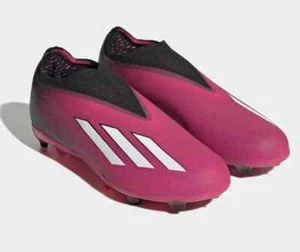 Adidas X Speedportal+ FG J GZ5120 Unisex Kid's Black/Pink Soccer Cleats Sz 2-6 - Picture 1 of 13
