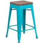 Flash Furniture Sinclair Industrial Metal Counter Height Stool Without Back