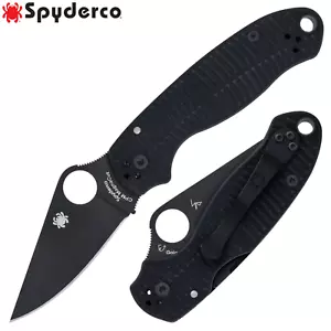 Spyderco Para 3 Salt CPM-MAGNACUT Black DLC Blade G10 Handles - C223GMCBKP - Picture 1 of 3