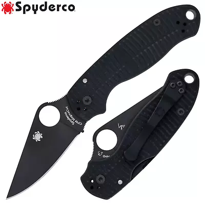 Spyderco Para 3 Salt CPM-MAGNACUT Black DLC Blade G10 Handles - C223GMCBKP - Image 1 of 3