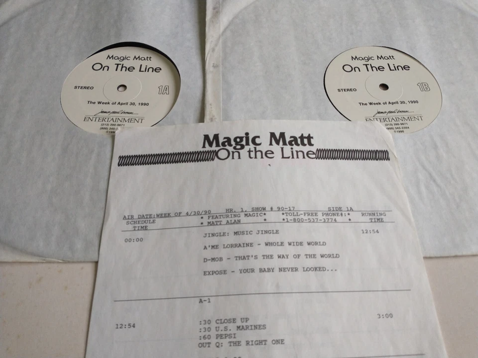Madonna Expose Janet Jackson Jane Child D-Mob MAGIC MATT 2 lp radio show 4/30/90 - Imagem 1 de 1