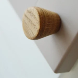 OSLO, Massivholz-Möbelknopf, Eiche geölt Durchmesser 30 mm - Bild 1 von 7