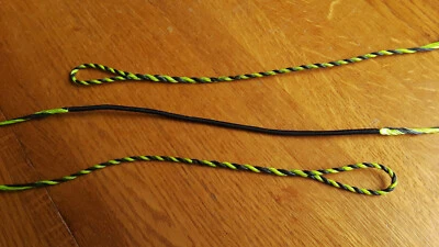 Flemish Twist Bow String - D97/"Fast Flight" - Black & Bright Colors - Image 1 of 4