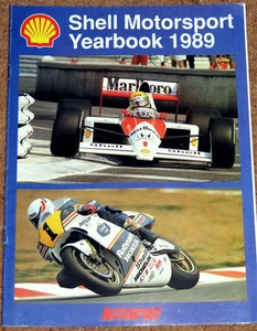 Anuario de deportes de motor Autosport 1989 Shell Oils - bicicletas de rally F1 Le Mans Senna - Imagen 1 de 7