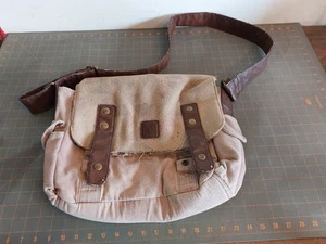 Walking Dead Daryl Dixon Poncho Design Messenger Bag USED FADED WORN - Picture 1 of 11