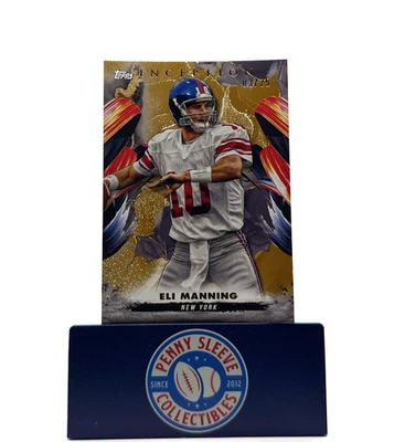 Eli Manning 2024 Topps Inception Fútbol Paralelo Dorado 07/10 SP NY Giants #110 Foto 1 de 3